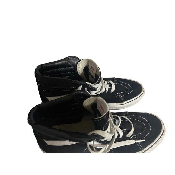 Vans SK8-HI High Top Skate Shoes Mens Size 7 Women's 8.5 Black White Casual - Picture 7 of 16